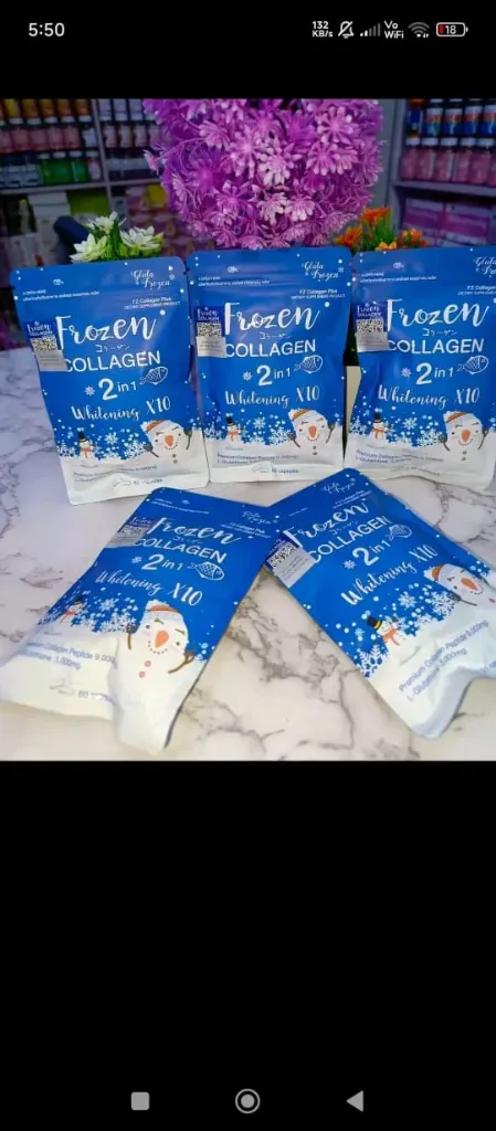 Frozen collagen capsule 2 in 1